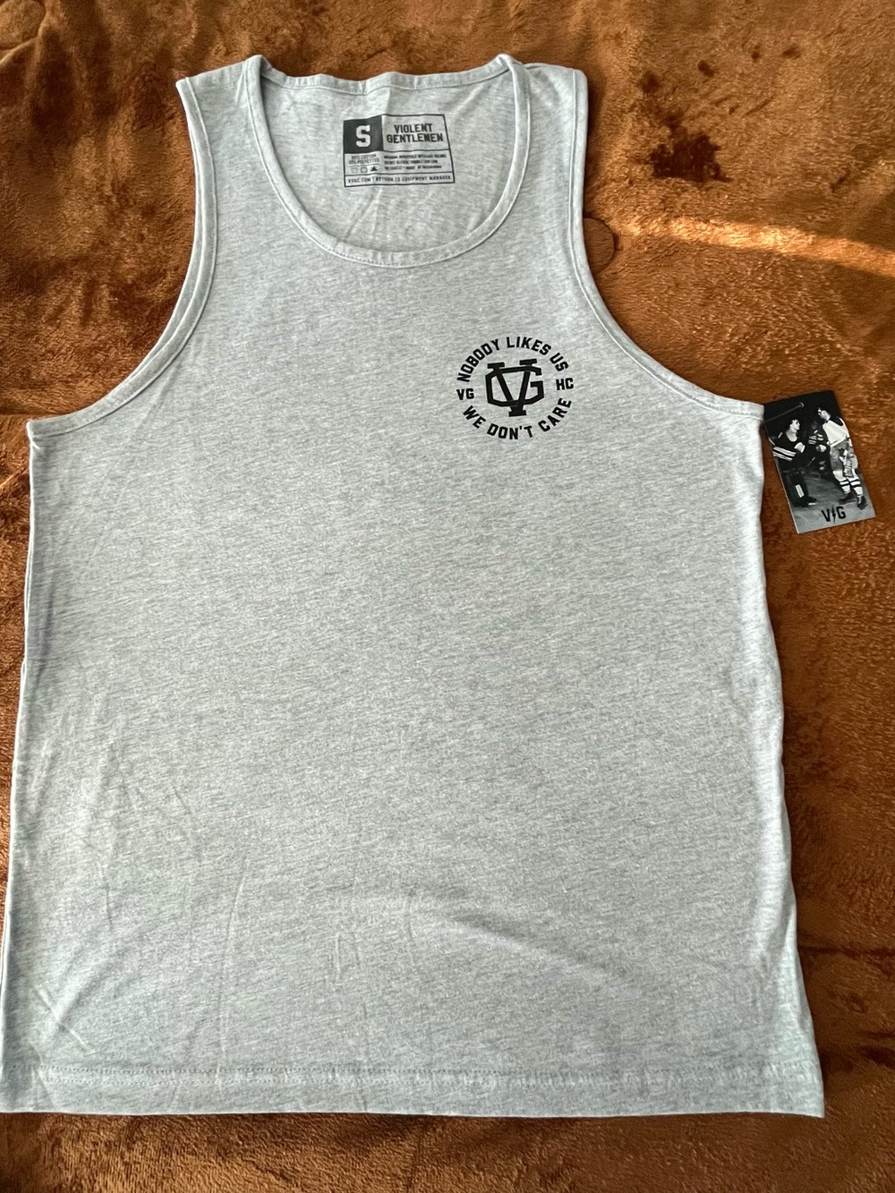 Violent Gentlemen Men's Gray Tank Top NWT S